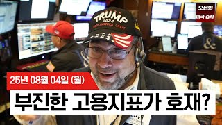【미국 증시 오늘의 요약】 악재가 호재로? 고용 둔화에 빅테크 중심 급반등   -  2025/08/04