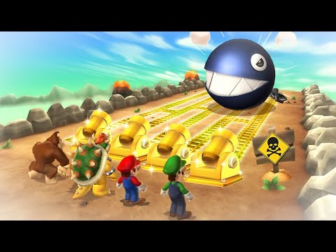 Mario Party 9 Boss Rush - Luigi Vs Mario Vs Bowser Vs Donkey Kong (Master Difficulty)