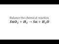 Balancing Chemical Reactions and Variables