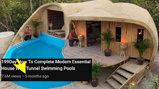 We Rebuilt an Abandoned House Left for 180 Days into a Modern Home with Tunnel Swimming Pools