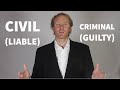 Civil vs. Criminal Law Concepts