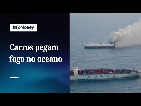 Navio com 3 mil carros é abandonado no oceano após fogo | InfoMoney News