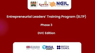 Entrepreneurial Leaders Training Program (ELTP) Phase III-  DVC Edition   Recap Video