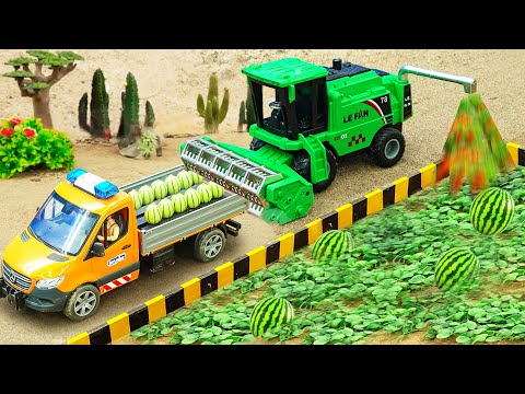 Excavator, concrete mixer Agricultural Harvesting | Construction tractor
