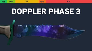 Bowie Knife Doppler Phase 3 Wear Preview video