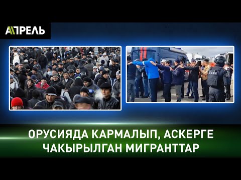 РОССИЯДА МИГРАНТТАРГА КАРШЫ РЕЙДдер өтүп, КАРМАЛГАНДАРДЫ ВОЕНКОМАТКА ЖӨНӨТҮП жатышат