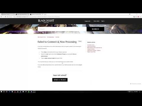 Black Desert Online Failed to connect issue fix