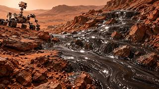 NASA、火星で正体不明の物質が流れる川を発見