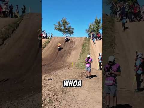 Tomac corner speed unreal!!! He was on a national mission at Ironman #racing#motorcycle #yamaha #mx