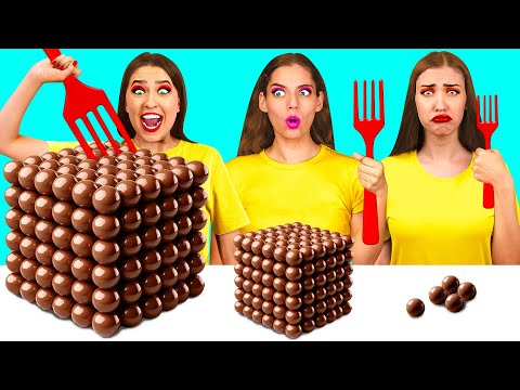 Big, Medium and Small Plate Challenge | Delicious Recipes by Fun Challenge