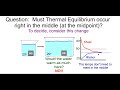 Thermal Equilibrium Concepts