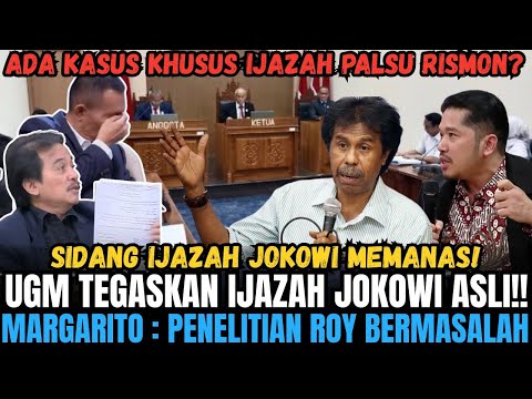SIDANG IJAZAH JOKOWI MEMANAS! UGM TEGAS NYATAKAN ASLI! MARGARITO SEBUT PENELITIAN ROY BERMASALAH!
