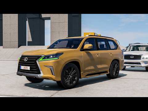 2016 Lexus LX 570 AT V8 5.7L - Extreme Suspension Test | BeamNG.drive