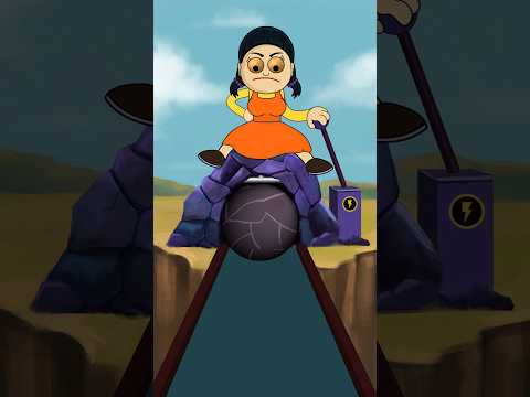 Jump Rock Challenge 🏃‍♀️😳 (Animation Meme) #shorts #squidgame #meme