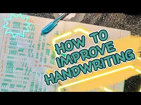 How to write good handwriting. Relaxing handwriting practice