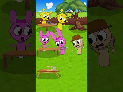 oh nooo!! pinki ears too long and heavy, help her please #sprunki #sprunkiincredibox #animation