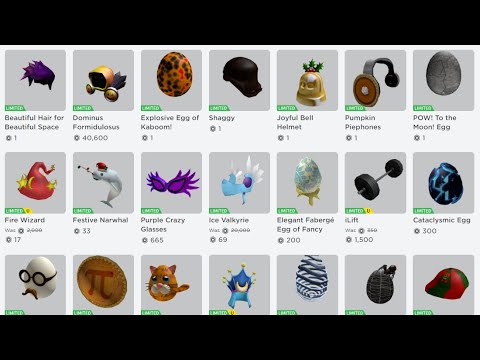 Roblox Limited Items For Sale 07 2021 - rare limited items roblox