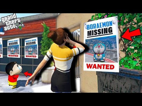 SHINCHAN TRY TO FIND LOST DORAEMON 😯 IN LOS SANTOS#gta5 #doraemon #shinchan #lakshmigamer