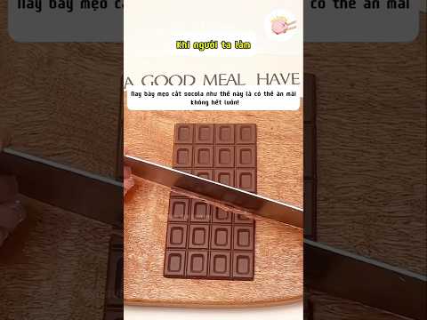Ăn socola kiểu này thì không sợ hết nữa khi tôi với người khác làm #shorts #food