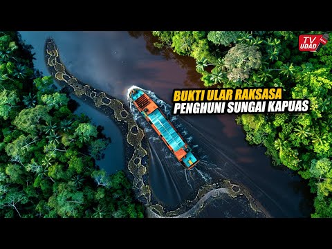 Gempar!! Rekaman Asli Ular Raksasa Sepanjang 90 Meter Masih Hidup di Sungai Kapuas Kalimantan