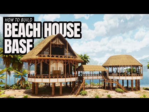 How To Build A Beach House Base - Ark Survival Ascended