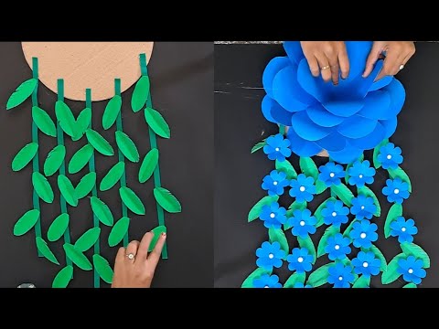 Amazing Paper Rose wall decor Craft | DIY Room decoration Craft ideas | Easy paper craft ideas