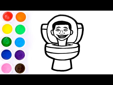 Como Dibujar Skibidi Toilet Fácil y Rápido / FunKeep