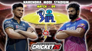IPL 2026 | GT vs RR - Match - 09 Highlights | Cricket26 Gameplay