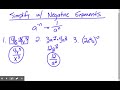 Simplifying Expressions with Negative Exponents