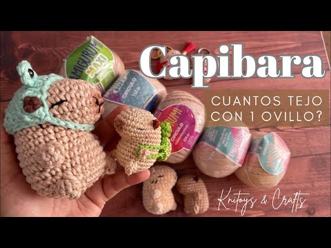 CAPIBARA AMIGURUMI en solo 30 MINUTOS! Rápidos de tejer y muy rentables | tejerás muchos