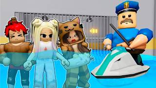 Escapamos de la PRISIÓN de BARRY BAJO EL AGUA en Roblox con el Team