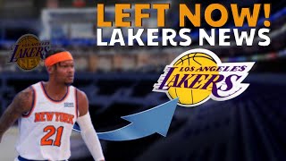 LEFT NOW #lakers #lakersnews #lakersfamily #lakerswin