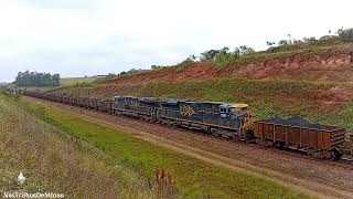 CADE AS LOCOMOTIVAS ANTIGAS?? Sumiram mesmo, só maquina nova puxando os trens na Ferrovia do Aço
