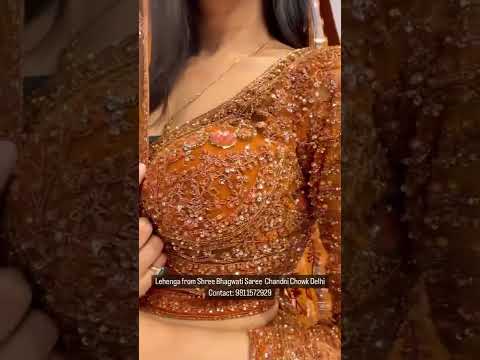 Designer Lehenga Choli Shopping is Chandni Chowk😍#shorts #ashortaday #lehenga #lehengacholi