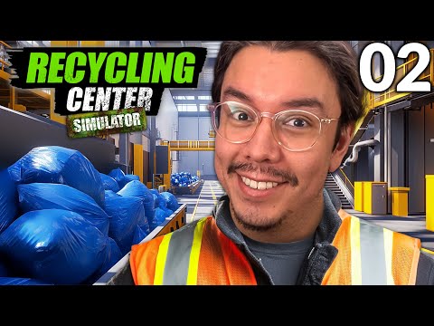 I Opened a RECYCLING CENTER - DAY 2 // Recycling Centre Simulator