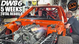 The Hardest We've Ever Worked - Bare Shell to 643whp Skids in 5 Weeks for the DW86