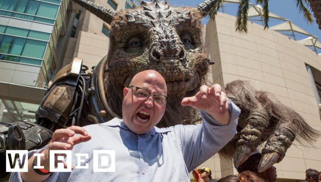 Giant Creature Destroys Angry Nerd in Movie Monster Trivia at San Diego Comic-Con 2014 - Angry Nerd