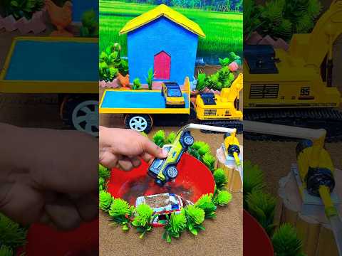 mini JCB video mini water pump science project #ytshorts #tractor #cartoon #jcb