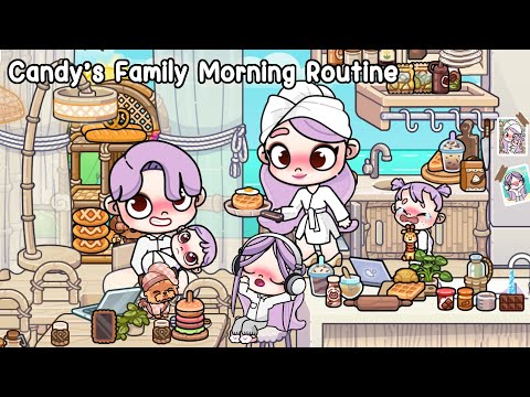 Candy’s Family Morning Routine at an Aesthetic Beachfront House 🏝️🤎 Avatar World | Pazu