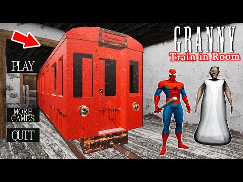 Playing as Spider-Man and Granny vs Red Train in room !! Gameplay Animation (p.57)