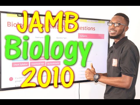 JAMB CBT Biology 2010 Past Questions 1 - 25