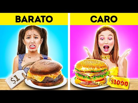 ¡Desafíos de Cocina Cara vs Barata! ¡Recetas Virales! Vota Por La Ganadora Ahora