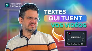 Tes textes DÉTRUISENT tes vues ? Rends-les dynamique avec Filmora !