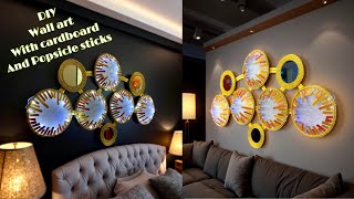 "DIY Contemporary Wall Light Design | Affordable Lighting Art with Popsicle Sticks" Fashion Pixies