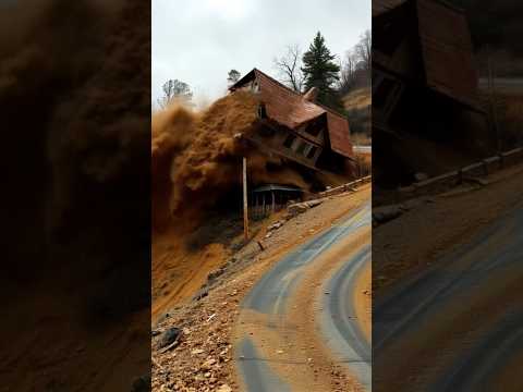 Palisades Home Destroyed by Mudslide After Recent Wildfires #BreakingNews #Mudslide #wildfire