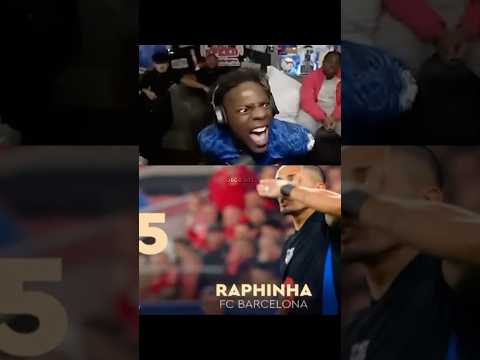 Reaction to Rapinha on 5th 💀🤯 #shorts #football #trending #ballondor