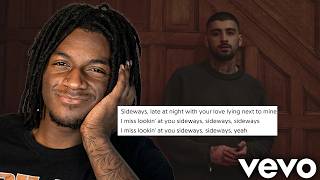 SIDEWAYS BY ZAYN IS NOT FREAKY LIKE HE SAID.