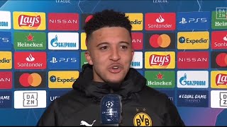 JADON SANCHO nach Traumfreistoß gegen Brügge mit BECKHAM- Vergleich überglücklich! BVB 3:0 Brügge.