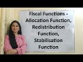 Government Fiscal Functions and Policies