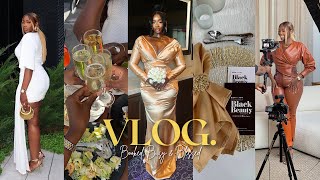 VlOG: The wedding is here! my first NYFW, creator link ups, events + she's booked, busy & blessed!